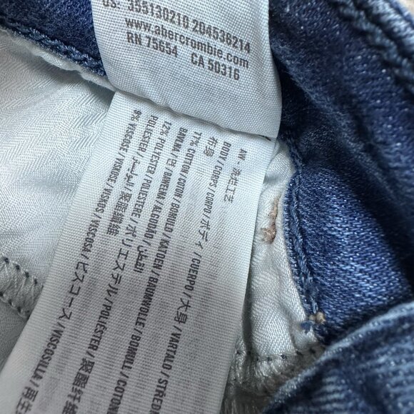 Hollister Jeans High Rise Super Skinny Blue Distressed Pockets Women’s Size 5 - Picture 8 of 12